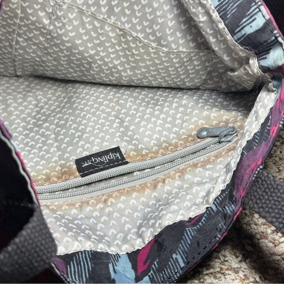 Kipling Floral Tote Bag with Black Handles - Picture 8 of 9